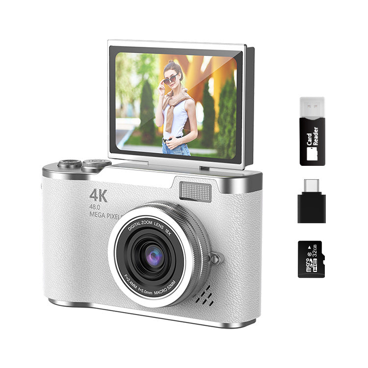 Appareil photo compact CCD | Écran rabattable HD pour étudiants