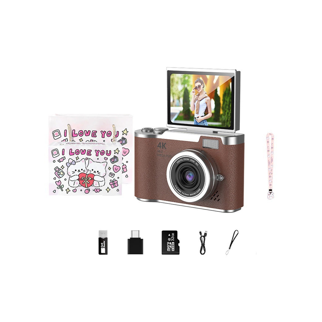 Appareil photo compact CCD | Écran rabattable HD pour étudiants