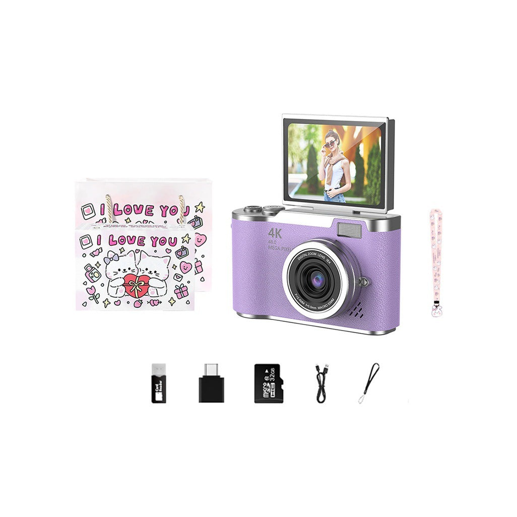 Appareil photo compact CCD | Écran rabattable HD pour étudiants