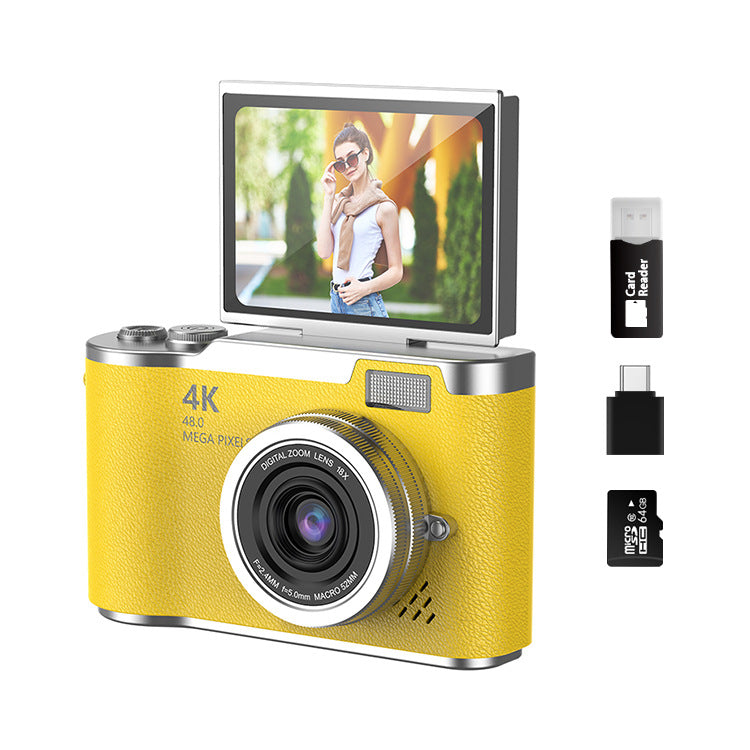 Appareil photo compact CCD | Écran rabattable HD pour étudiants