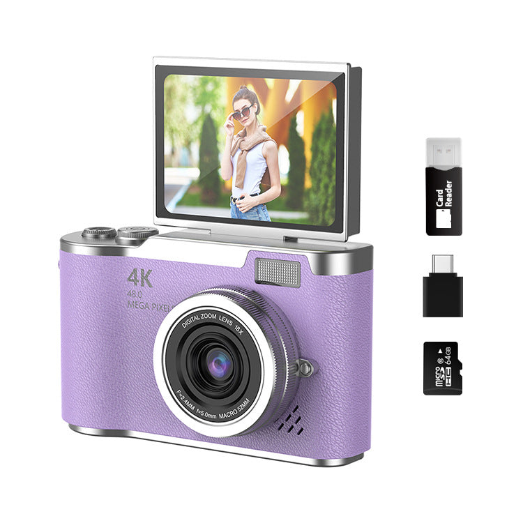 Appareil photo compact CCD | Écran rabattable HD pour étudiants