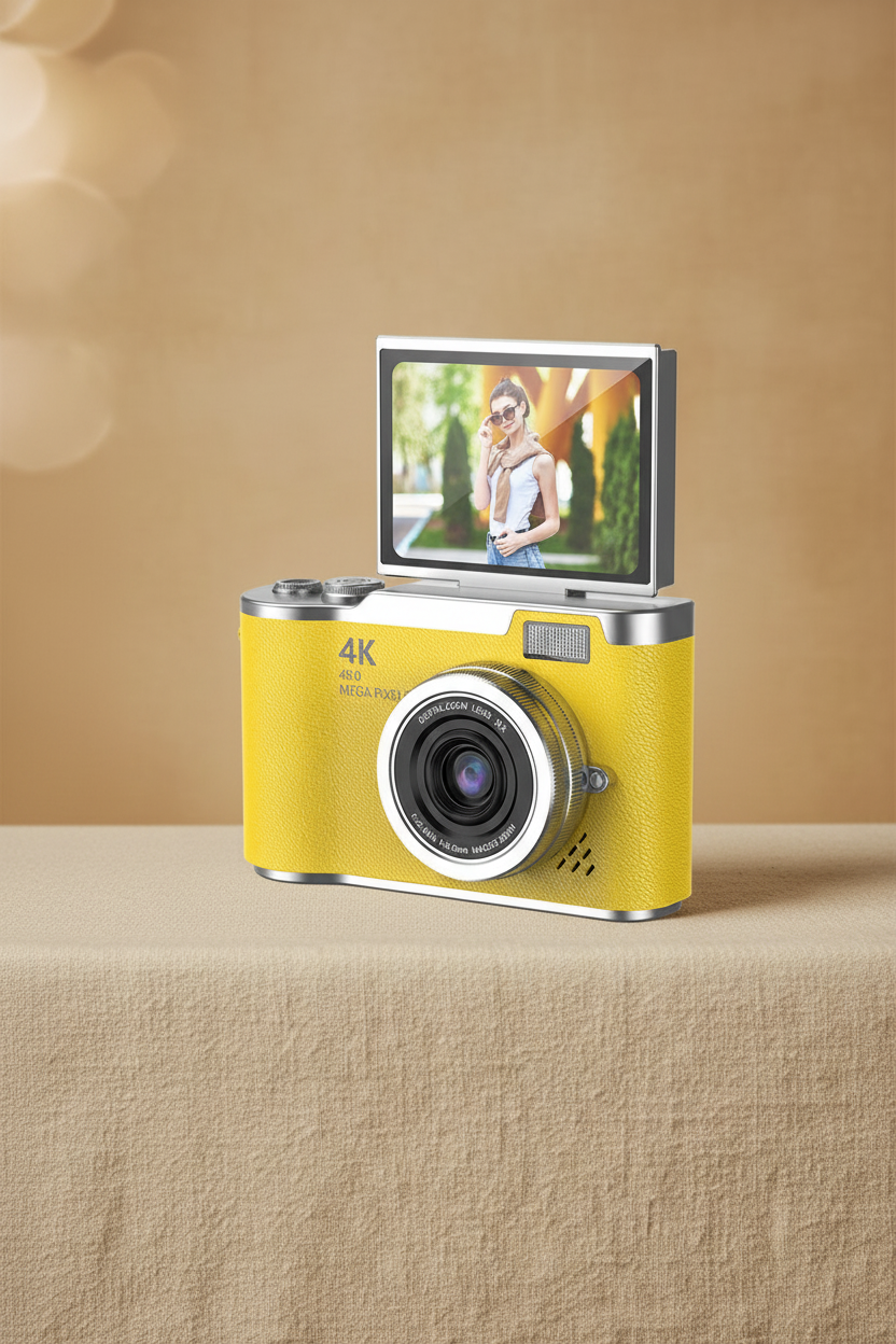 Appareil photo compact CCD | Écran rabattable HD pour étudiants